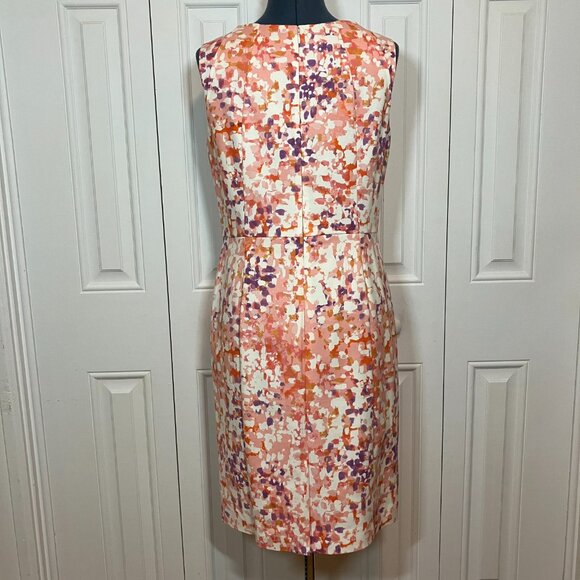 Ann Taylor Painterly Fitted Sheath Dress Size 10 - Picture 6 of 6